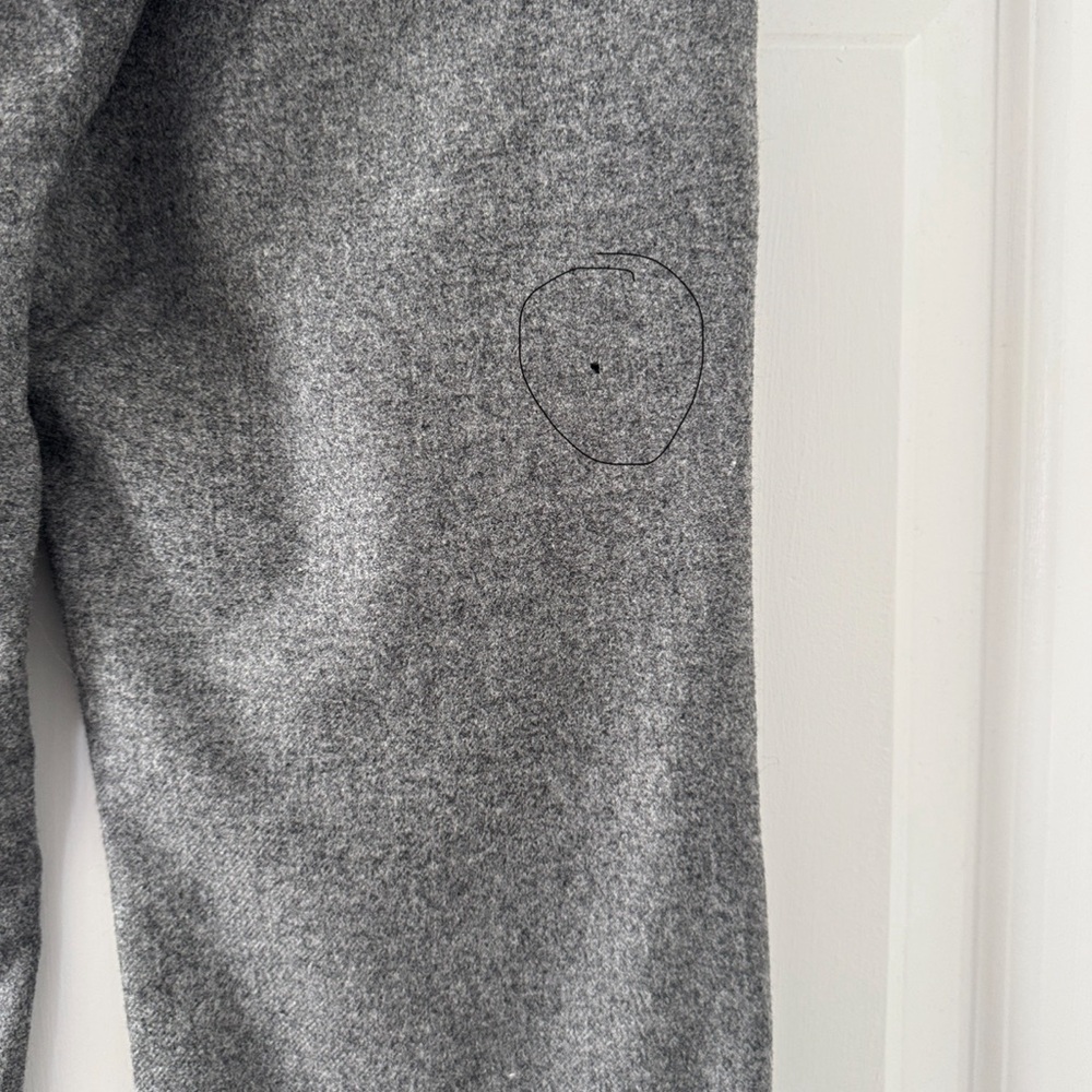 Vintage CHANEL 100% Wool Gray Straight Leg Pants - Picture 8 of 13